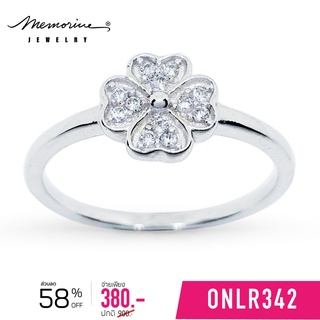 Memorine Jewelry แหวนเงินแท้ 925 ฝังเพชรสวิส (CZ) : ONLR342