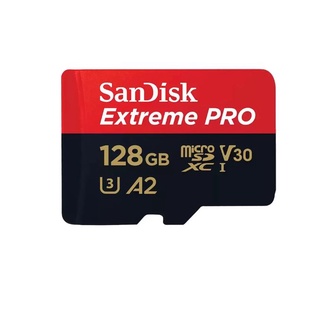 SANDISK 128 GB MICRO SD CARD (ไมโครเอสดีการ์ด) EXTREME PRO MICROSDXC UHS-I CARD (SDSQXCD-128G-GN6MA)