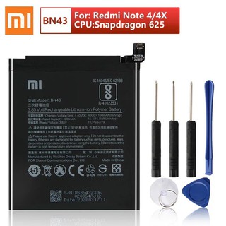 XIAOMI BN43แบตเตอรี่สำหรับXiaomi Redmiหมายเหตุ4X 3G + Standard Edition Redrice Hongmiแท้แบตเตอรี่โทรศัพท์4000MAh