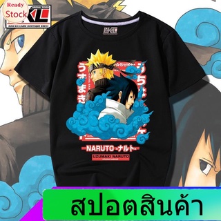 เสื้อยืดกีฬา Cosplayคอสเพลย์ชายเสื้อยืด Naruto นักเรียนชายแขนสั้น Uchiha Itachi Naruto Sasuke Akatsuki จัดเสื้อผ้าหลวมฤด