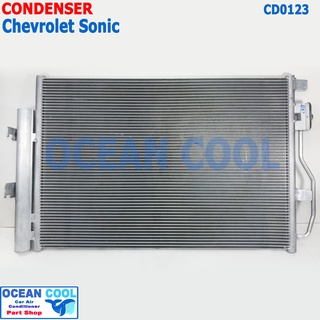 แผงแอร์ เชฟโรเลต โซนิค CD0123 CONDENSER Chevrolet Sonic  MONDO  คอยล์ร้อน รังผึ้งแอร์ เชฟ แผงรังผึ้ง เชฟโรเล็ต แผงคอยล์