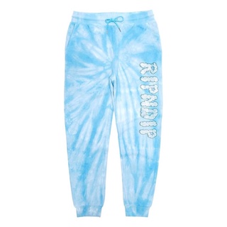 SLUM LTD - RIPNDIP Sent From Heaven Sweatpants Light Blue Spiral Dye