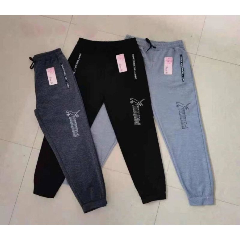 huafashion​#​9727pกางเกงวอร์มขายาวกระเป๋าชิปเป็นงานปัก