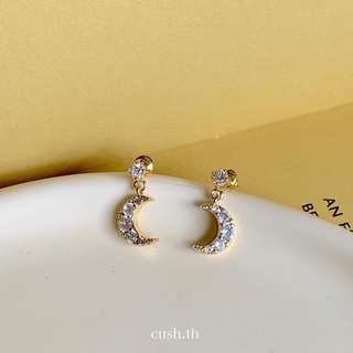 cush moon half earring