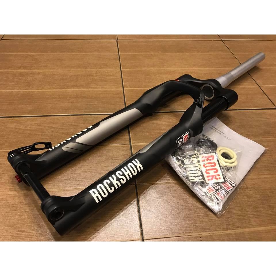 โช๊ค rock shox sid rct3 ขนาดล้อ 27.5นิ้ว คอtapper ยุบ 100mm สีดำ ระบบดิสเบรค แกนล้อ 15mm