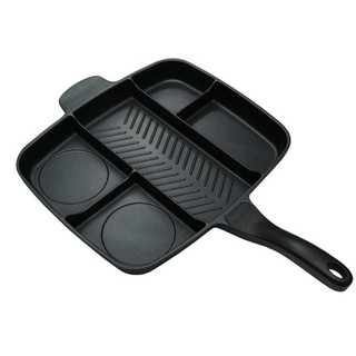 สินค้าพร้อมส่ง กระทะ 5 ช่องอเนกประสงค์ (5 IN 1 Pan Non-Stick)