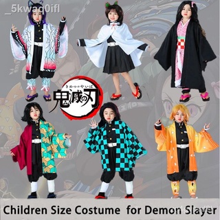 ❤️ถูกและดี ❤️ชุดคอสเพลย์เด็ก  Children Size for Demon Slayer Kimetsu No Yaiba Cosplay Child Costume Childrens Clothing