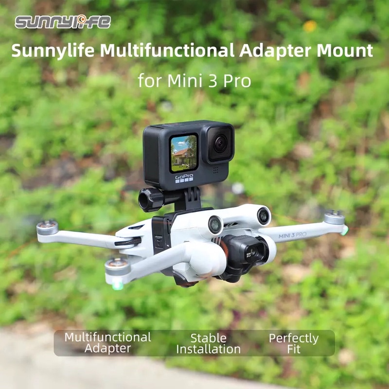 Sunnylife Drone Light Bracket Sports Camera Holder Accessories for Mini 3 Pro for ACTION 2 / GoPro ราคา ถูกที่สุด ดีลบีเคเค