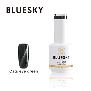 สีเจล แคทอาย Bluesky gel polish cat eye green