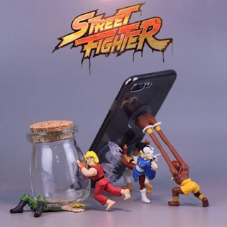 CAPCOM Street Fighter Phone Holder Mobile Holder Gashapong Ryu Ken - สตรีท ไฟเตอร์ กาชาปอง ริว เคน ที่วางมือถือ