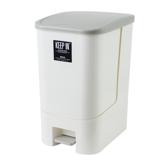 ถังขยะเหยียบ ECO 28 ลิตร ฝาเทา คีปอิน RW9296 ถังขยะ ECO Pedal Trash Bin 28 Liter Gray Lid Keep-In RW9296