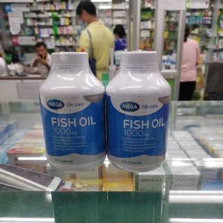 Mega​ we​care​ Fishoil 1000​mg200แคปซูล 2ขวด​ราคาพิเศษเพียง