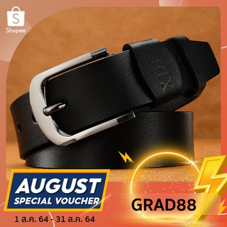 (ใส่โค้ดGRAD88ลด40%) เข็มขัดหนัง Jim Smitt หนังวัวแท้ เข็มขัดผู้ชาย - Mens genuine leather belt NO.J001