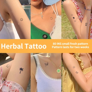 Fun IN 5pcs Temporary Fake Tattoo Stickers Waterproof and Sweatproof High Simulation Pattern Clear, Not Easy to Wash, Not Easy to Rub Off, Lasts Long