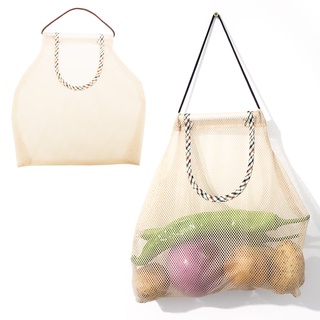 Fruit Vegetables Shopping Storage Reusable Bags/ Eco Friendly Hanging Mesh Bag/ Kitchen Organizer Garlic Onion Bags