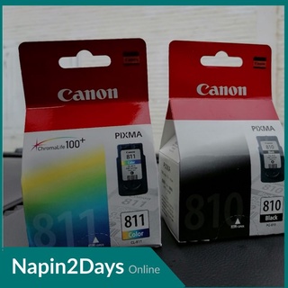 ตลับหมึก Canon PG-810/CL-811 ตลับหมึกอิงค์เจ็ท สีดำ/3สี ของแท้ Black Original Inkjet Cartridge (PG-810/CL-811)