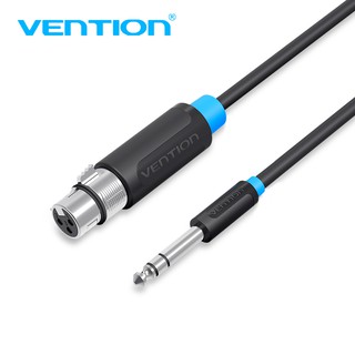 vention ไมโครโฟนสายเคเบิ้ล xlr aux 6 . 5 มม. male to female cord สําหรับผสมเครื่องขยายเสียง