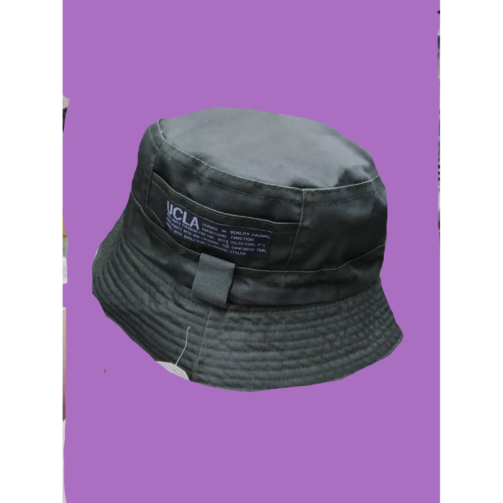 หมวกbucket UCLA สีเขียวขี้ม้า