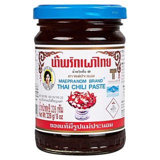 แม่ประนอมน้ำพริกเผา 228กรัม Mae Pranom Chili Paste 228 grams