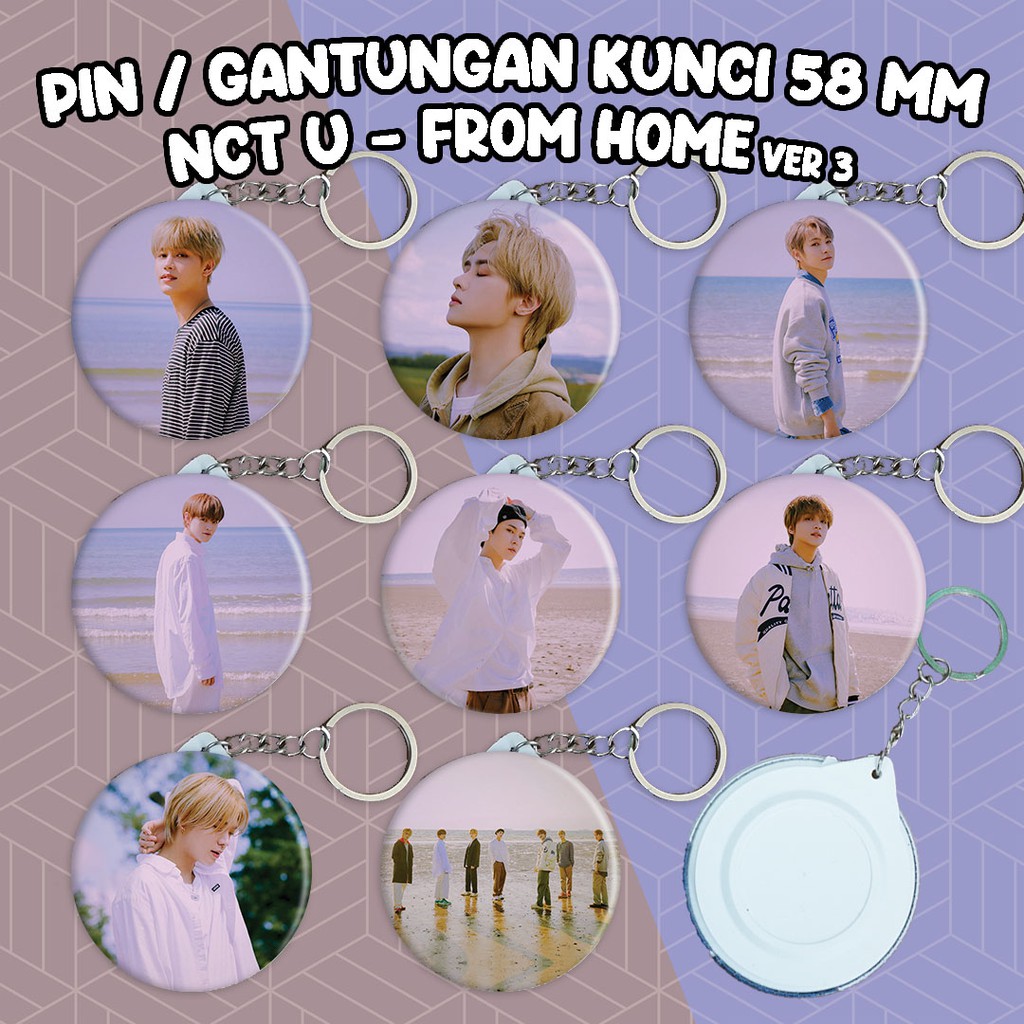 GANTUNGAN Pin / พวงกุญแจ 58 NCT U จาก Home ver 3 สินค้า KPOP Unofficial NCTzen Ganci