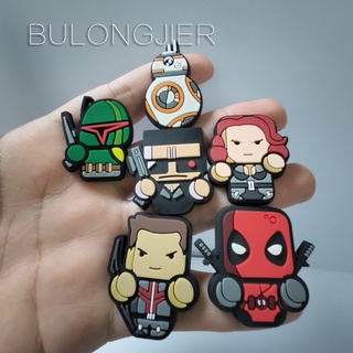 พร้อมส่ง หมุดติดรองเท้า Croc Jibz Pins DC Hero หลากสีสัน DIY