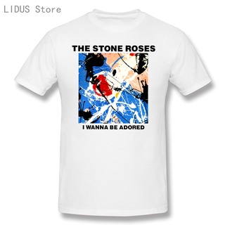 【Boutique Selection】เสื้อยืดลําลอง ผ้าฝ้าย 100% พิมพ์ลายกราฟิกการ์ตูนอนิเมะ The Stone Roses I Wanna Be Adored แฟชั่น สํา