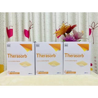 🔥 Therasorb algiplus hydrophilic dressing 10x10 cm แผ่นปิดแผลกดทับ ซึมซับของเหลวจากแผลได้ดี ป้องกันเชื้อโรคเข้าแผล