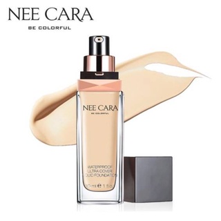 Nee Cara Waterproof Ultra Cover Liquid Foundation 30g นี คาร่า วอเทอร์พรูฟ ลิควิด ฟาวเดชั่น รองพื้นกันน้ำ N589