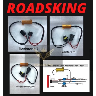 ตัวถอดรหัสไฟตัดหมอก ไฟหน้ารถยนต์ led H1 H3 H7 H8 H9 H10 H11 9005 9006