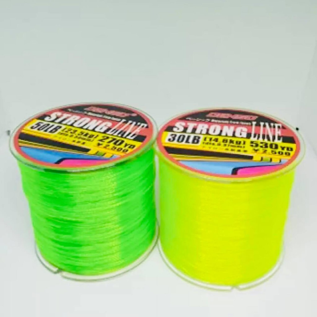เอ็นตกปลา Denso " STRONG LINE "
สีเหลืองมะนาว & สีเขียวตอง
