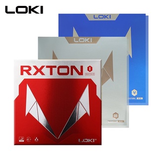 Loki RXTON Series ITTF ฟองน้ํายางปิงปอง แบบแข็ง สีแดง สําหรับตีปิงปอง ควบคุมเร็ว