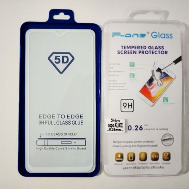 5D ฟิล์มกระจก OPPO A7 #A71 #A7 #F5 #F7 #F9 #F11PRO #A3S #A83 #A37 #F1S #R9S กาวเต็มแผ่น เต็มจอ