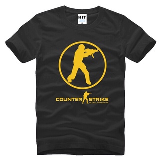 เสื้อยืดลําลอง ผ้าฝ้าย 100% พิมพ์ลาย Counter Strike แฟชั่นฤดูร้อน สําหรับผู้ชาย