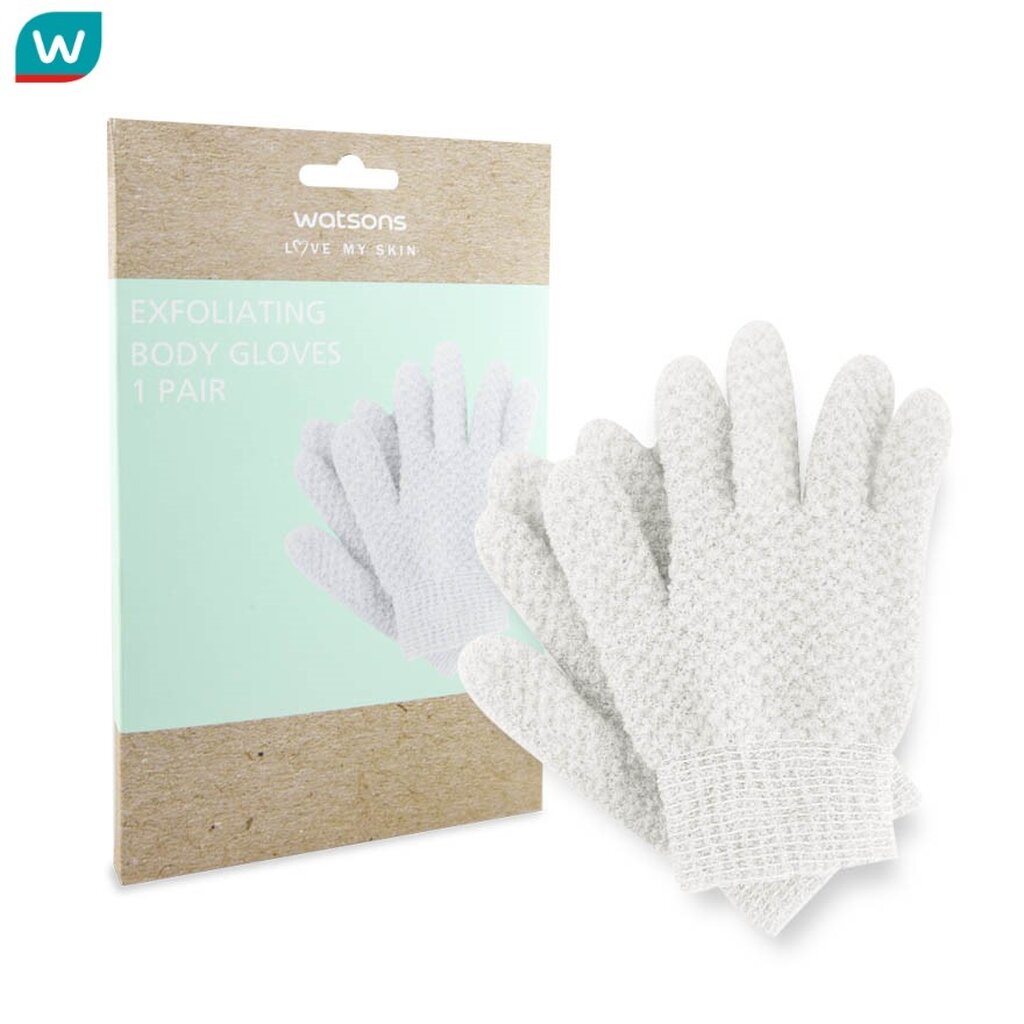 Watsons ถุงมือขัดตัว ถุงมือขัดผิวกาย วัตสัน 1 คู่