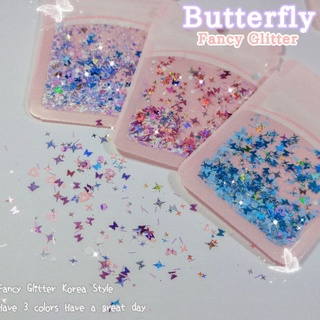 . *. ⋆ 💛 Glitterกากเพชร ผีเสื้อFancy 🦋     ตกแต่งเล็บ / ตกแต่งเรซิ่น กลิ๊ตเตอร์เกาหลีจ้า 💗˚ ༘♡🍓 ⋆｡˚