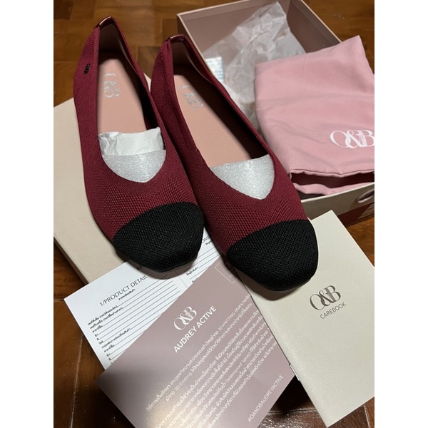New!!! O&B Audrey active size38 (US7 UK8 JP24) สี Red rate ราคาเต็ม 2,590