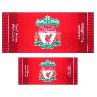 **ลิขสิทธิ์แท้** ผ้าเช็ดหน้า + ผ้าเช็ดตัว ลาย ลิเวอร์พูล Liverpool FC Towel Set Qkiy