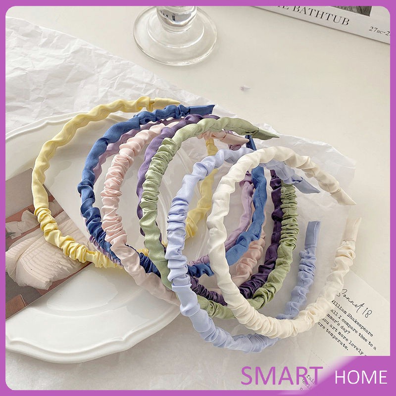 ที่คาดผม ผ้าซาติน แฟชั่นสําหรับผู้หญิง สไตล์เกาหลี Hair ornament