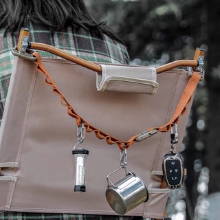เชือกอเนกประสงค์ พร้อม Carabiner  อุปกรณ์เสริม clothesline