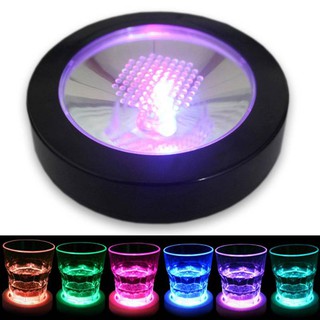 จานรองแก้วมีแสงไฟ LED