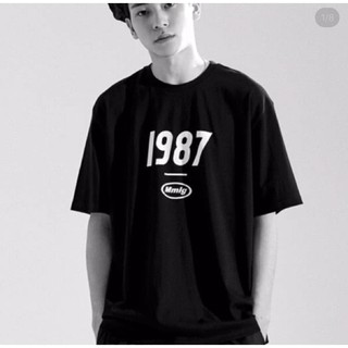 Mmlg Top Letter 1987 ใหม่เสื้อยืดลําลองสําหรับผู้ชายผู้หญิงแขนสั้นคอกลมทรงหลวม เสื้อผ้าแฟชั่น เสื้อยืดสตรีท พร้อมส่ง