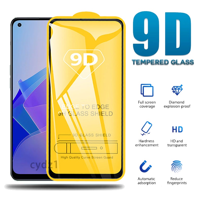 ฟิล์มกระจก สำหรับ แบบเต็มจอ 9D รุ่นใหม่ OPPO Find X8 Reno 13 13F 12F 11F 8T 8Z 8 7 6 5 4 Pro 7Z 6Z 3 2 2Z 2F Reno8 Reno7 Reno6 Reno5 4G 5G 2025