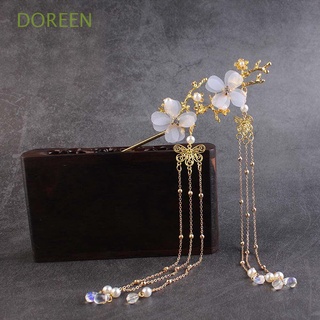 Doreen กิ๊บติดผมรูปดอกพลัมสไตล์จีนโบราณสําหรับคู่แต่งงาน