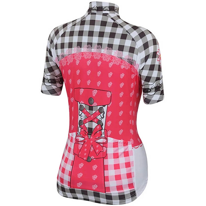 checkered cycling jersey