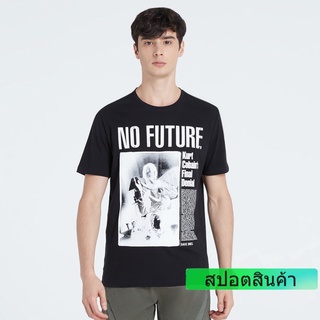 HH DAVIE JONES เสื้อยืดพิมพ์ลาย สีขาว สีดำ Graphic Print T-Shirt in black white TB0189WH TB0194BK เสื้อยืดผ้าฝ้าย