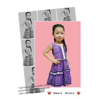 กระโปรงเด็ก จังโก้ พื้นเมือง ชนเผ่า โบฮีเมียน มินิเดรส เด็กผู้หญิง Dashiki Dress Girls Kids Cotton African Shirt Hippie