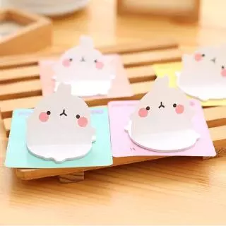 กระดาษโน๊ตกาวในตัว Sticky Note Molang✔️พร้อมส่ง(🎲สุ่มลาย)เครื่องเขียน จดบันทึกลายน่ารัก