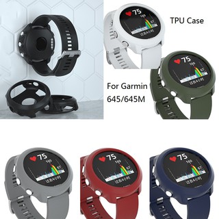 เคสซิลิโคน ครอบหน้าปัดนาฬิกา สำหรับ Garmin Forerunner 645 Music / 645