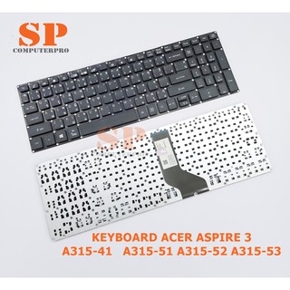 KEYBOARD ACER คีย์บอร์ด ACER Aspire 7  A715-72G  Aspire 3 A315-41 A315-51 A315-52 A315-53G