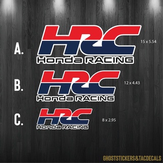 แบบ2 สติกเกอร์ฮอนด้า Honda Racing HRC แต่งรถยนต์ มอเตอร์ไซค์  งานพิมพ์